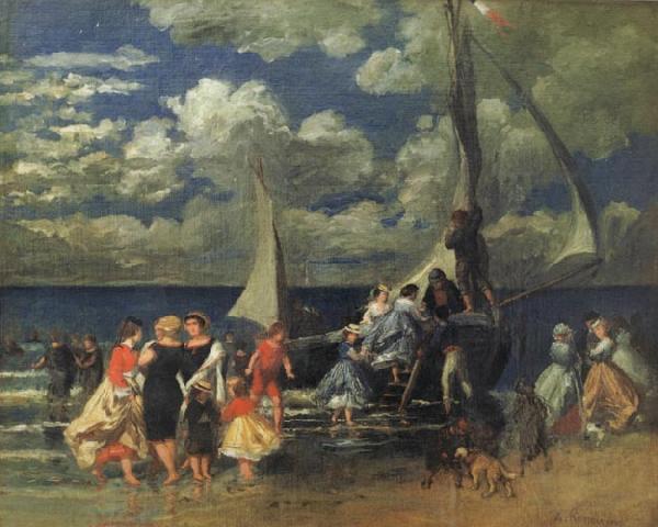 Pierre Renoir Return of a Boating Party oil painting picture
